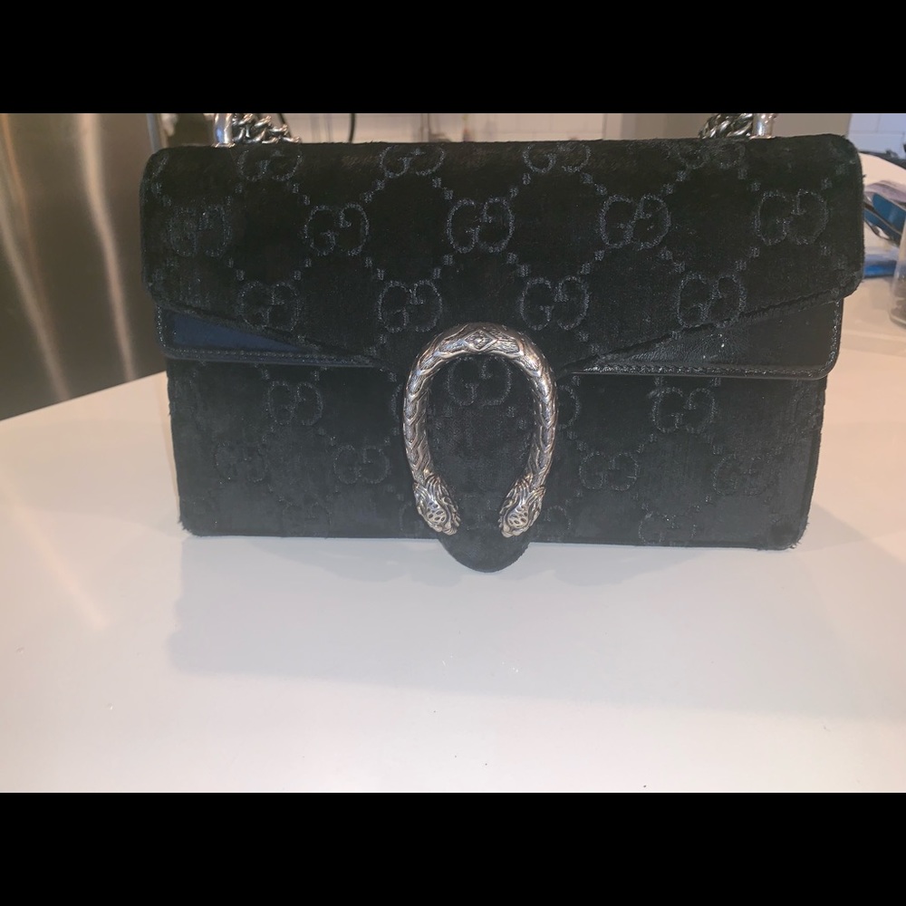 Gucci velour bag